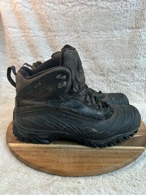 MERRELL ISOTHERM 8 Black Shadow Insulated Waterproof Boots Men's Size 12